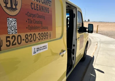 Carpet Cleaning Tucson AZ Van side view