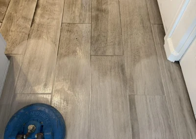 Tile and grout cleaning results
